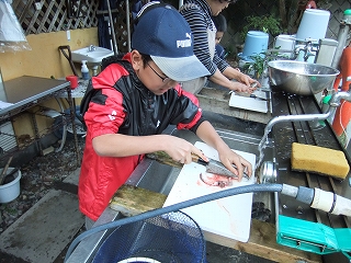 魚をさばく体験から食べる体験へ