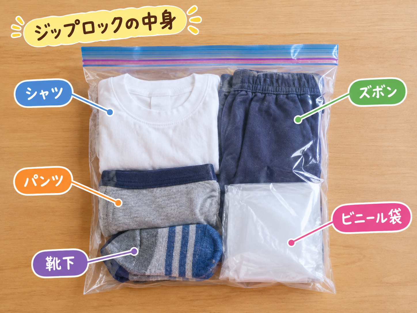 リュックの中身について